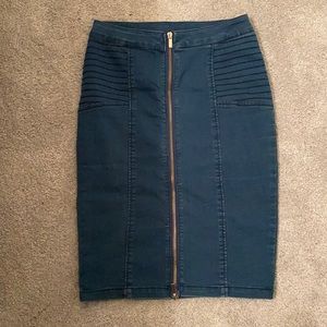 Jean pencil skirt